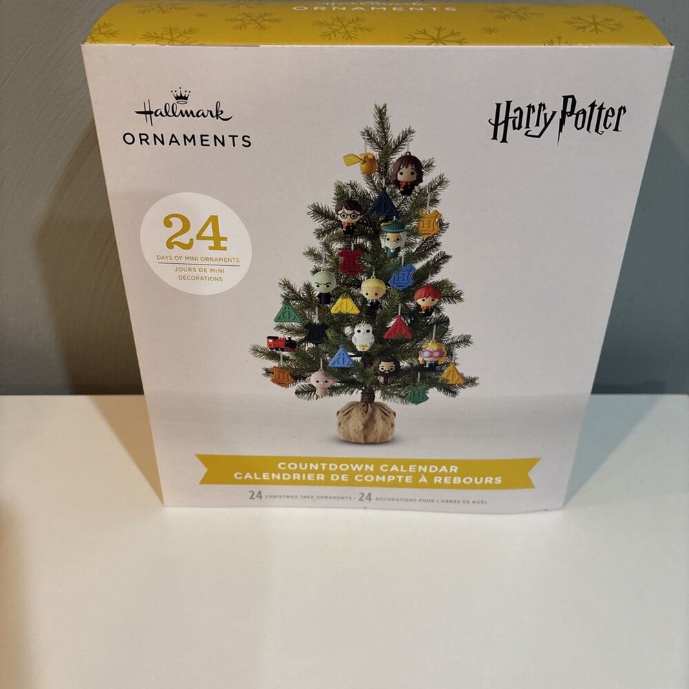 NIB Harry Potter 24 Days Mini Of Ornaments Countdown Advent Calendar Hallmark